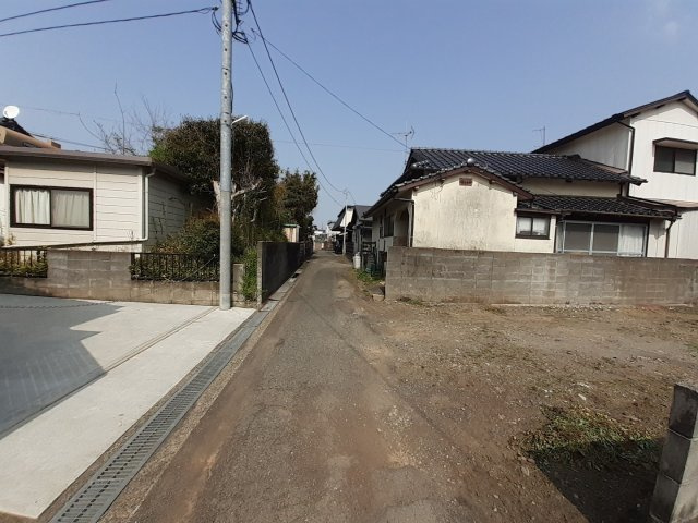 宇土市船場町の売地の前面道路含む現地写真
