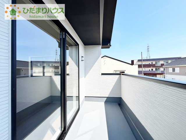 【バルコニー】 | 取手市本郷2期　新築戸建　1号棟 | 南側に面したバルコニー☆彡お洗濯物がよく乾きます♪