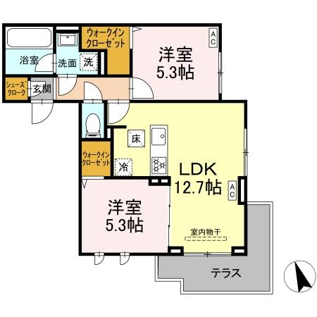D'Bless 狛江の間取り