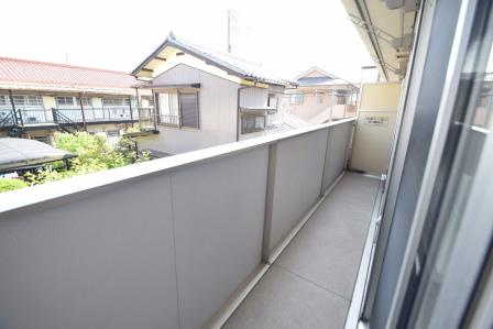 ミ・カーサのバルコニー|南向きのバルコニーです