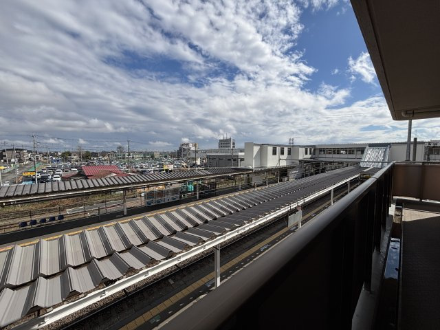 ラクシア荒川沖の展望|荒川沖駅のホームが見えます