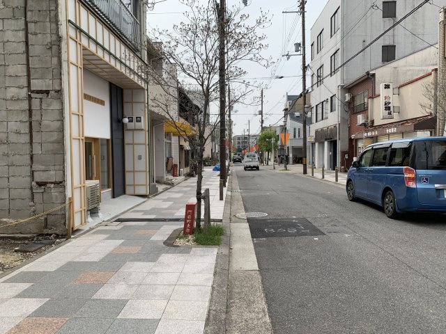 京都市北区紫野門前町　建築条件無し売土地の前面道路含む現地写真