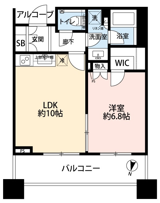 テラス渋谷美竹の間取り