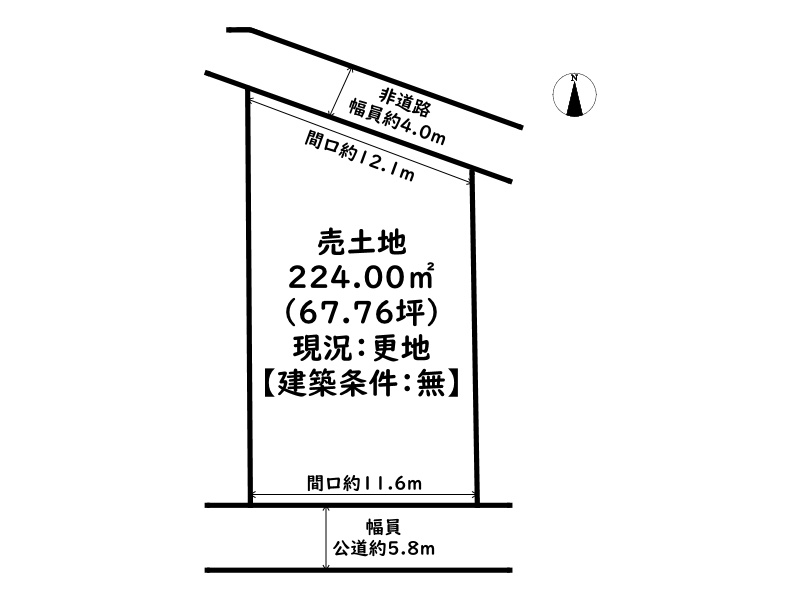 たつの市揖西町土師3丁目/売土地の土地図