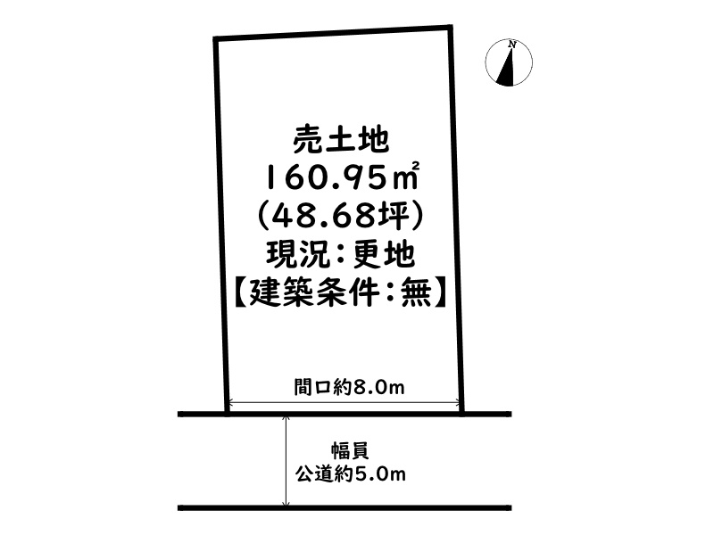 たつの市御津町釜屋/売土地の土地図