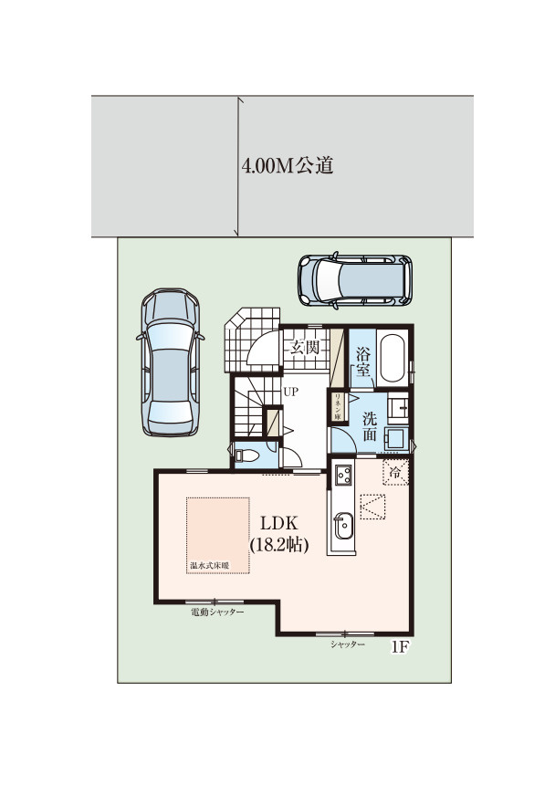 大宮大和田　2期　新築一戸建て　グリーンガーデン　01の区画図