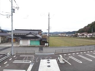 安芸高田市吉田町常友のアパートの展望|募集のお部屋（203号室）からの眺望です！