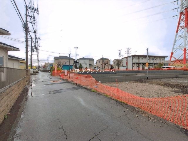 入間市小谷田2丁目・全4棟　新築一戸建　2号棟の前面道路含む現地写真|2026年4月2日撮影