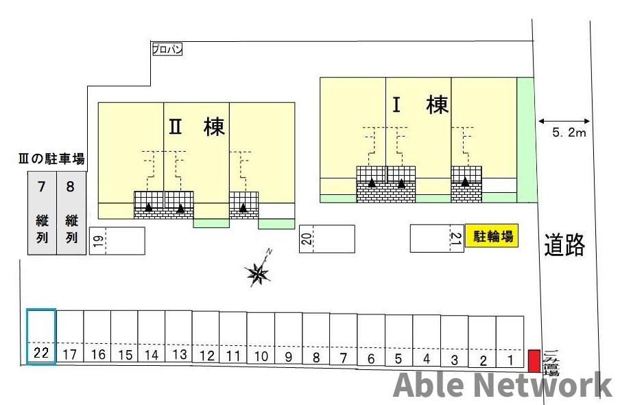 アクアポートⅠの区画図