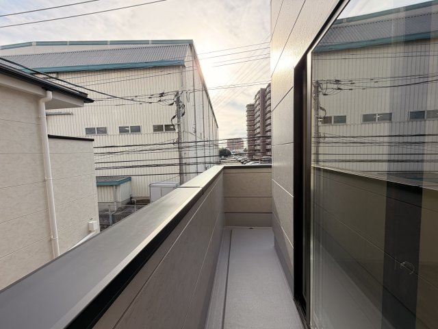 福岡市東区原田３期　１号棟のバルコニー