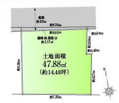 板橋区仲町　機能的なデザイン邸宅　限定1棟の区画図