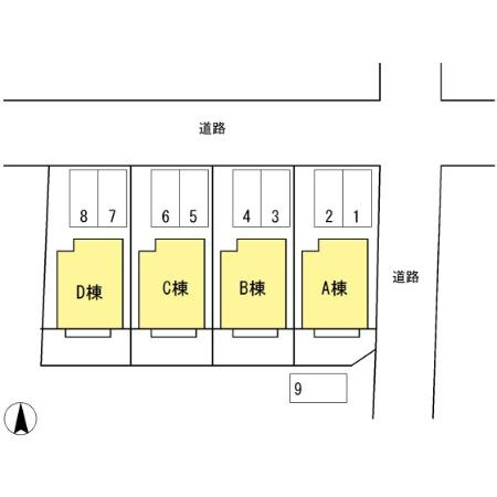 セドール　B棟の区画図
