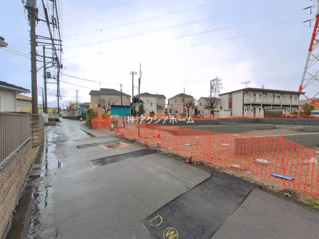 入間市小谷田2丁目・全4棟　新築一戸建　3号棟の前面道路含む現地写真|2026年4月2日撮影