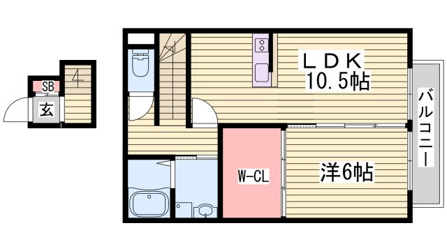 クレールカーサの間取り