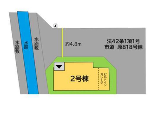 【区画図】 | 福岡市早良区原1丁目1期　2号棟（全2棟）【仲介手数料無料・0円】 | 区画図です。2号棟