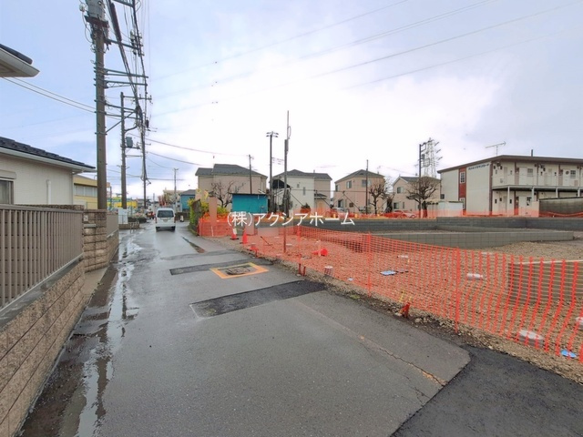 入間市小谷田2丁目・全4棟　新築一戸建　4号棟の前面道路含む現地写真|2026年4月2日撮影