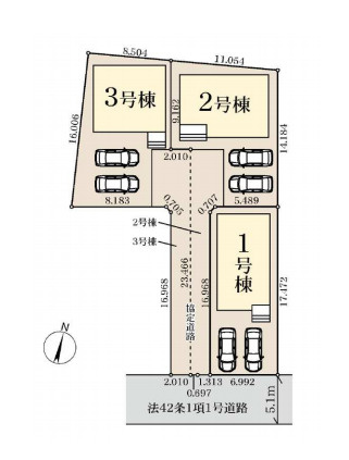 白岡市白岡　7期　新築一戸建て　リーブルガーデン　01の区画図|1号棟