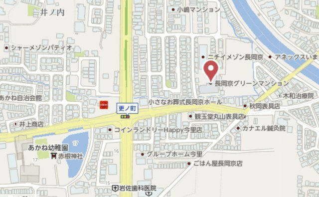 長岡京グリーンマンション　7階の地図