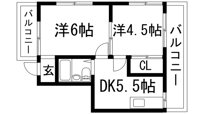 【間取り】 | 宝塚ハーモニーハイツ