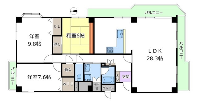 【間取り】 | 北千里セントポリア | エイブルにて取扱い可能な住宅ローンは、全部で10種類以上！お客様にピッタリの住宅ローンを当社のFPよりご案内させて頂きます。住宅ローンのご相談だけでも、お気軽にご相談下さいませ。