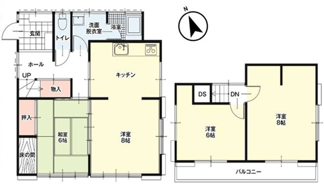 【間取り】 | 熊谷市柿沼　中古住宅  
