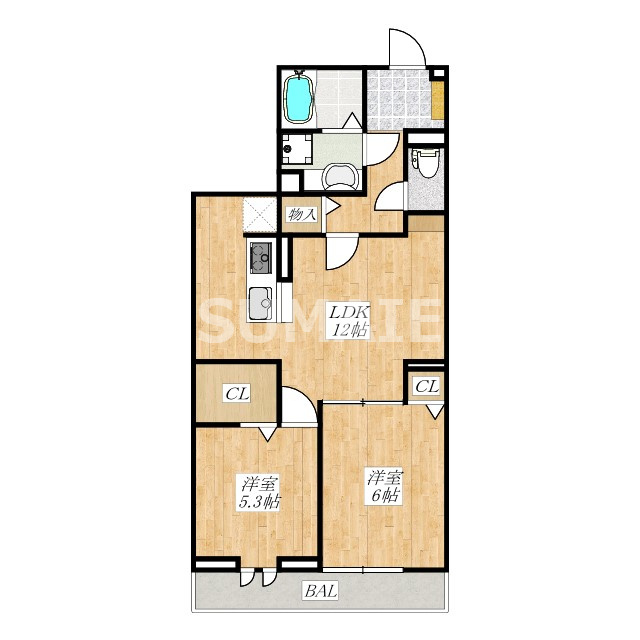 Ｎｏｂｌｅ ｒａｆｆｉｎｅｒ上小町の間取り|北東向きのお部屋です☆