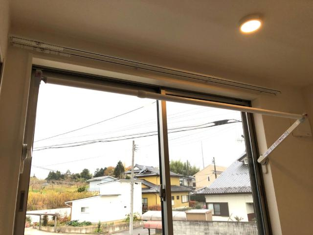 ルミーナ須賀川のバルコニー|室内物干し