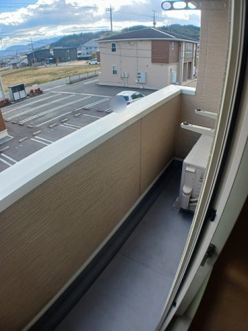 桜　Ａ・Ｈ　千代田　Ｃのバルコニー|外からの目が気にならないバルコニーで洗濯物が干せます