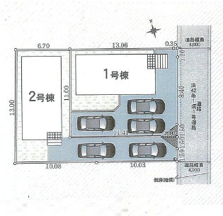 秦野市堀西第24　新築戸建　全2棟2号棟の区画図