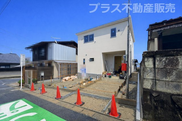 【外観】 | 福岡市東区舞松原3丁目第3　1号棟（全1棟）【仲介手数料無料・0円】 | まもなく完成。ご内覧は可能です。ご見学はプラス不動産販売にお任せ下さい。