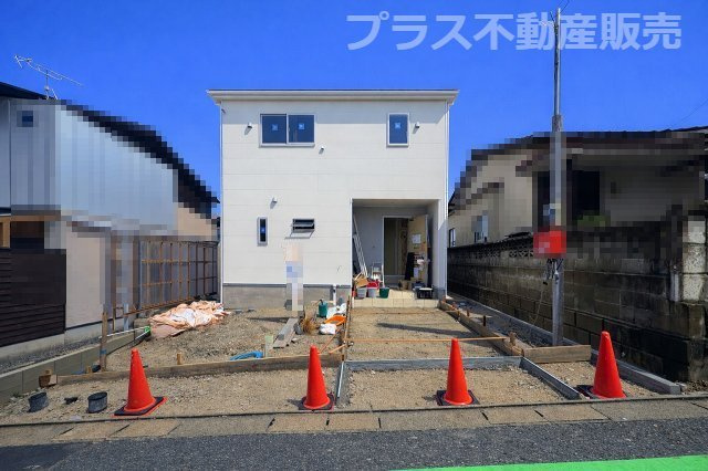 【外観】 | 福岡市東区舞松原3丁目第3　1号棟（全1棟）【仲介手数料無料・0円】 | 現地写真。プラス不動産販売なら、現場の全ての棟をまとめてご見学頂けます。