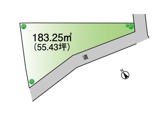 【区画図】 | 千葉市中央区生実町　売地　 | 【生実町　売地】　建築条件なし