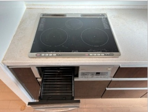 レクセルマンション宇都宮の設備|ＩＨクッキングヒーター、グリル※2025年12月撮影