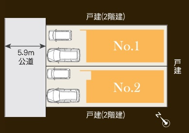千葉市美浜区磯辺3丁目327②の区画図