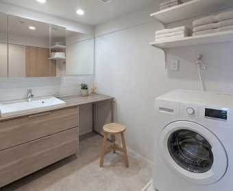 晴海アイランドトリトンスクエアビュータワーの洗面所