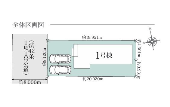 神栖市堀割3丁目1期　新築戸建の区画図