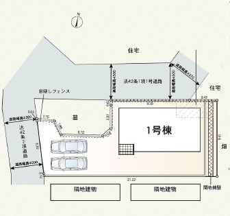 秦野市千村第12　新築戸建　全1棟1号棟の区画図