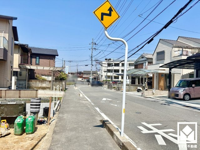 宇治市広野町寺山　2期　1号地の前面道路含む現地写真|4月4日　現地写真更新