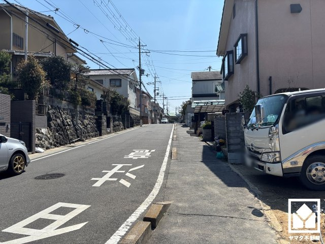宇治市広野町寺山　2期　1号地の前面道路含む現地写真|4月4日　現地写真更新