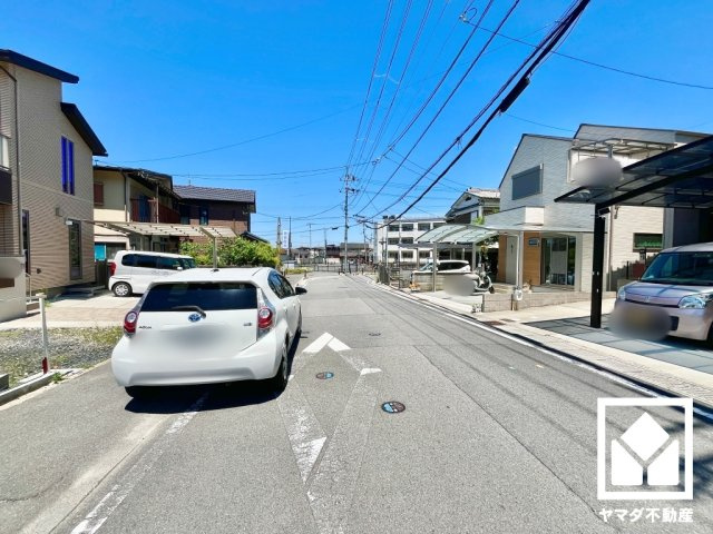 宇治市広野町寺山　2期　1号地の前面道路含む現地写真|5月5日　現地写真更新