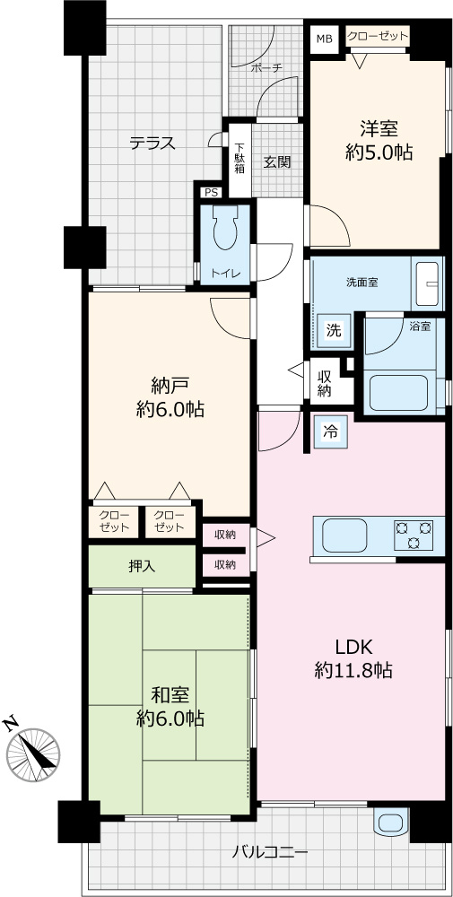 モリスステーションプラザ志木の間取り