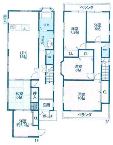 千里山東1 中古戸建の間取り|6LDKの物件です