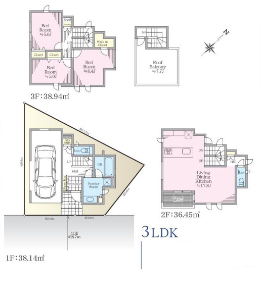 鎌倉市腰越四丁目　新築戸建　B号棟