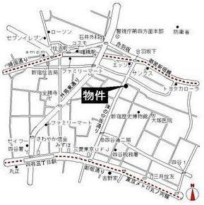 ドエル・四谷の地図|案内図