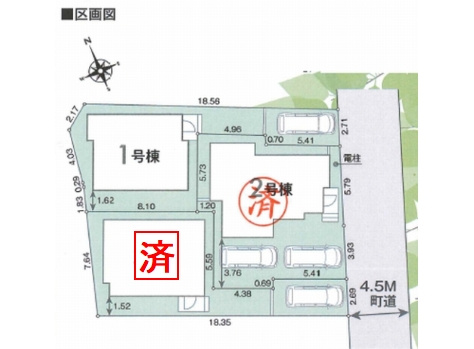 【仲介手数料０円】松田町松田惣領第1期　新築一戸建て　全3棟の区画図|【仲介手数料０円】松田町松田惣領第1期　新築一戸建て　全3棟