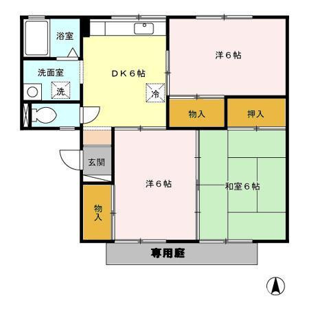 パークヒル　B棟の間取り