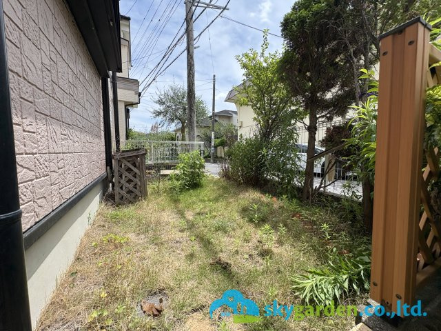 藤沢市辻堂東海岸２丁目　中古戸建　全１棟の庭|お庭が付いています