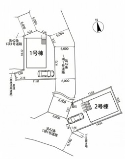 【区画図】 | 大津市雄琴5丁目11　新築戸建