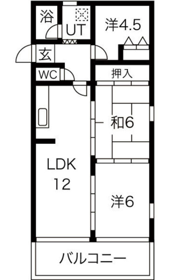 【間取り】 | ベルハイツ西尾