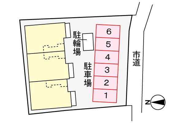 エレガンス柿畑　Ⅱの駐車場